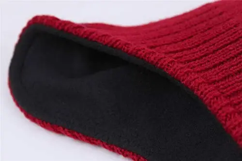 Connectyle Men's Knit Winter Hat with Ear Flaps Fleece Lined Beanie Warm Knitted Skull Cap Beanies Watch Hat - 5