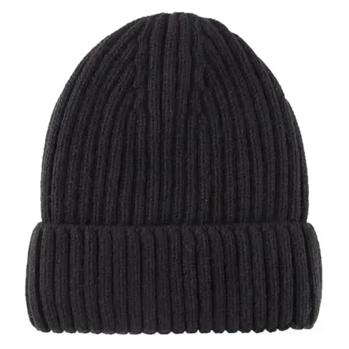 Connectyle Fleece Lined Cuffed Beanie Hat for Men Women Knitted Winter Wool Beanies Skull Cap Warm Watch Hat - 2