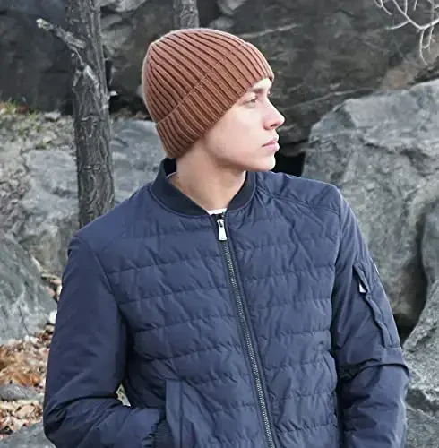 Connectyle Fleece Lined Cuffed Beanie Hat for Men Women Knitted Winter Wool Beanies Skull Cap Warm Watch Hat - 4