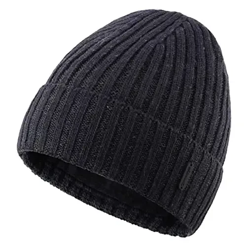 Connectyle Fleece Lined Cuffed Beanie Hat for Men Women Knitted Winter Wool Beanies Skull Cap Warm Watch Hat - 1