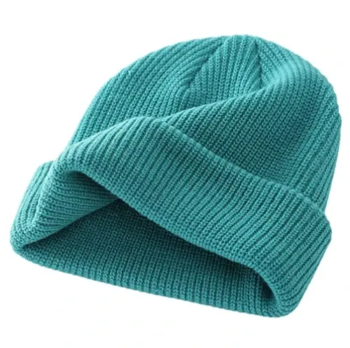 Connectyle Classic Double Layer Knit Beanie Hat Warm Thick Acrylic Winter Hats Daily Cuffed Beanies Watch Hat for Men Women - 5