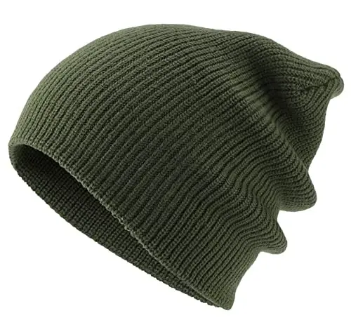 Connectyle Classic Double Layer Knit Beanie Hat Warm Thick Acrylic Winter Hats Daily Cuffed Beanies Watch Hat for Men Women - 3