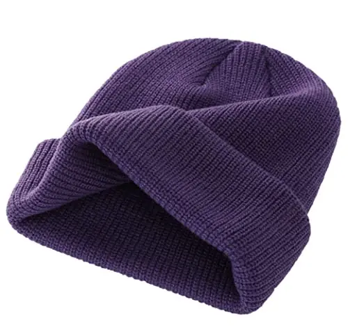 Connectyle Classic Double Layer Knit Beanie Hat Warm Thick Acrylic Winter Hats Daily Cuffed Beanies Watch Hat for Men Women - 5