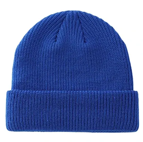 Connectyle Classic Double Layer Knit Beanie Hat Warm Thick Acrylic Winter Hats Daily Cuffed Beanies Watch Hat for Men Women 