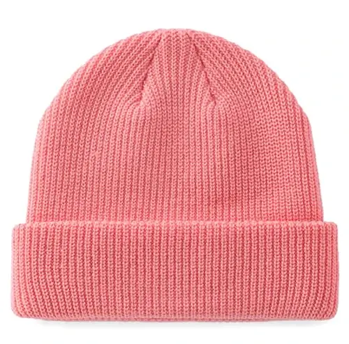 Connectyle Classic Double Layer Knit Beanie Hat Warm Thick Acrylic Winter Hats Daily Cuffed Beanies Watch Hat for Men Women 
