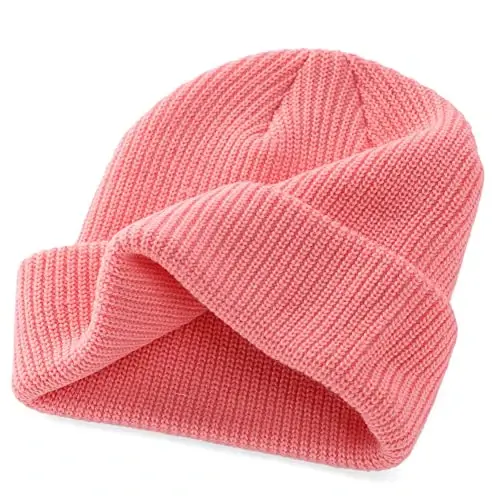 Connectyle Classic Double Layer Knit Beanie Hat Warm Thick Acrylic Winter Hats Daily Cuffed Beanies Watch Hat for Men Women - 4