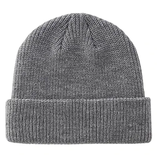 Connectyle Classic Double Layer Knit Beanie Hat Warm Thick Acrylic Winter Hats Daily Cuffed Beanies Watch Hat for Men Women 