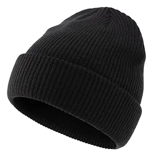 Connectyle Classic Double Layer Knit Beanie Hat Warm Thick Acrylic Winter Hats Daily Cuffed Beanies Watch Hat for Men Women - 2