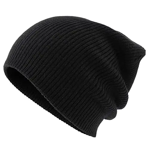 Connectyle Classic Double Layer Knit Beanie Hat Warm Thick Acrylic Winter Hats Daily Cuffed Beanies Watch Hat for Men Women - 3