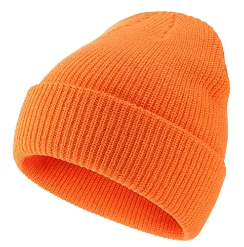 Connectyle Classic Double Layer Knit Beanie Hat Warm Thick Acrylic Winter Hats Daily Cuffed Beanies Watch Hat for Men Women - 2
