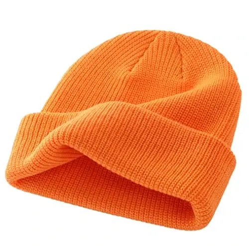 Connectyle Classic Double Layer Knit Beanie Hat Warm Thick Acrylic Winter Hats Daily Cuffed Beanies Watch Hat for Men Women - 5