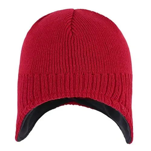 Connectyle Men's Knit Winter Hat with Ear Flaps Fleece Lined Beanie Warm Knitted Skull Cap Beanies Watch Hat - 2