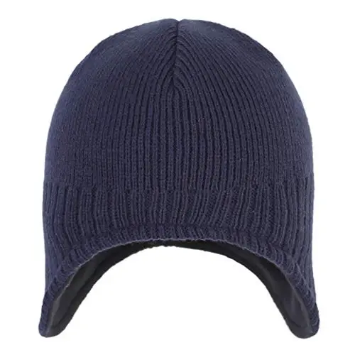 Connectyle Men's Knit Winter Hat with Ear Flaps Fleece Lined Beanie Warm Knitted Skull Cap Beanies Watch Hat - 2