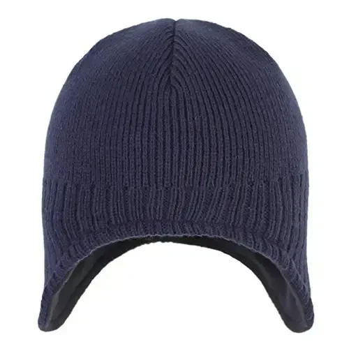 Connectyle Men's Knit Winter Hat with Ear Flaps Fleece Lined Beanie Warm Knitted Skull Cap Beanies Watch Hat - 2