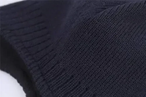 Connectyle Men's Knit Winter Hat with Ear Flaps Fleece Lined Beanie Warm Knitted Skull Cap Beanies Watch Hat - 4