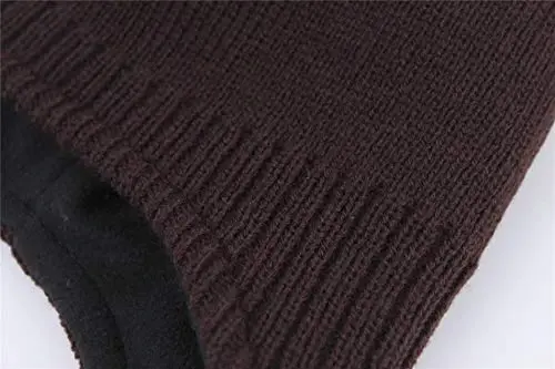 Connectyle Men's Knit Winter Hat with Ear Flaps Fleece Lined Beanie Warm Knitted Skull Cap Beanies Watch Hat - 4