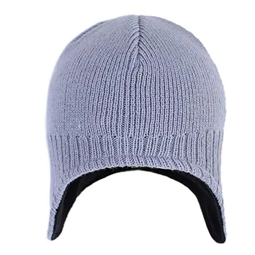 Connectyle Men's Knit Winter Hat with Ear Flaps Fleece Lined Beanie Warm Knitted Skull Cap Beanies Watch Hat - CONNECTYLE (1)