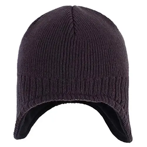 Connectyle Men's Knit Winter Hat with Ear Flaps Fleece Lined Beanie Warm Knitted Skull Cap Beanies Watch Hat - Connectyle (1)