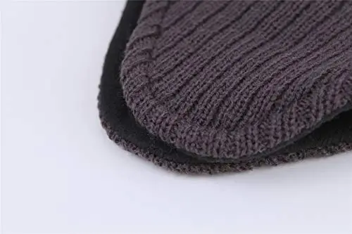 Connectyle Men's Knit Winter Hat with Ear Flaps Fleece Lined Beanie Warm Knitted Skull Cap Beanies Watch Hat - 5