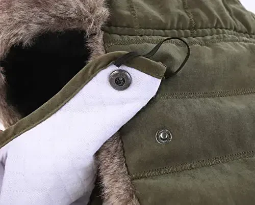 Connectyle Men's Trooper Trapper Hat Warm Winter Hats with Removable Face Mask Earflaps Faux Fur Hunting Outdoor Hat - 4