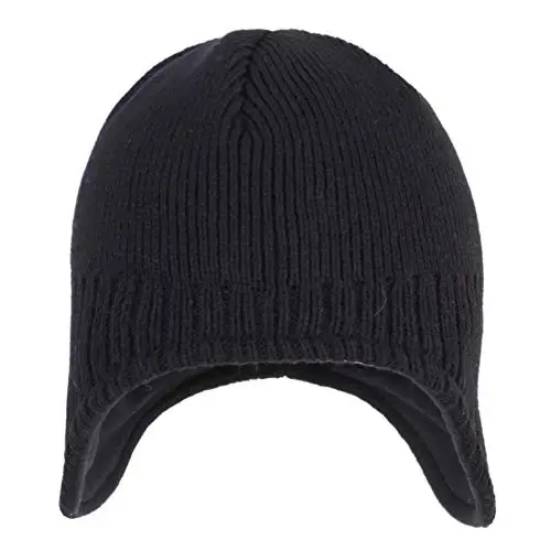 Connectyle Mens Warm Winter Hats Fleece Lined Earflap Hat Daily Beanie Watch Cap - MODAZONE (1)