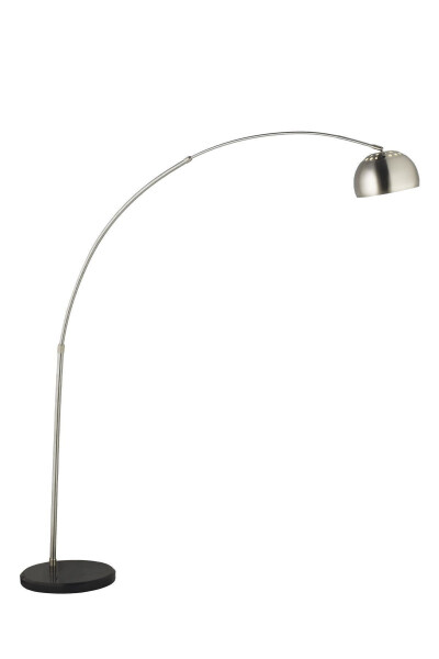 Connell Modern Design Swan Neck Nickel Floor Lamp - 2