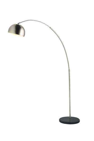 Connell Modern Design Swan Neck Nickel Floor Lamp - 3