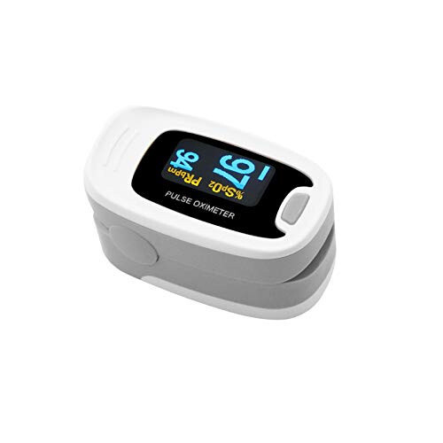 CONTEC CMS50NA Pulse Oximeter Fingertip Blood Oxygen Saturation Monitor SpO2 and PR Value Waveform Blood Oxygen Neck/Wrist Corda, Grey - 1