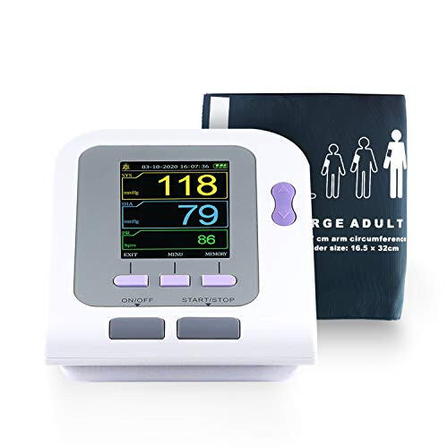 CONTEC08A Fully Automatic Digital Upper Arm Blood Pressure Monitor Adult,Child,Pediatric,Neonotal Cuffs (4 Cuffs) - 1