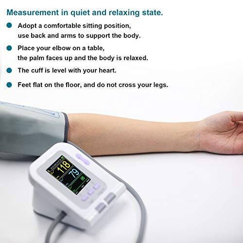 CONTEC08A Fully Automatic Digital Upper Arm Blood Pressure Monitor Adult,Child,Pediatric,Neonotal Cuffs (4 Cuffs) - 5