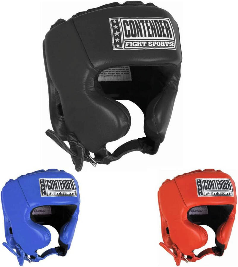 Contender Fight Sports Competition Headgear XLarge Blue - 4