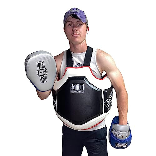 Contender Fight Sports Heavy Hitter Boxing Body Protector PBP Black/White - 8