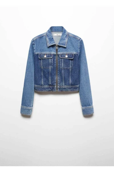 Contrast Denim Jacket - 3