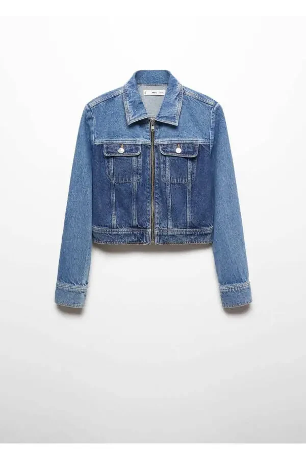 Contrast Denim Jacket - 3