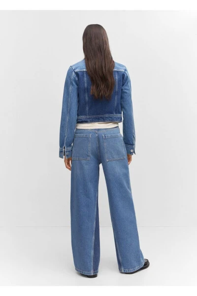 Contrast Denim Jacket - 4