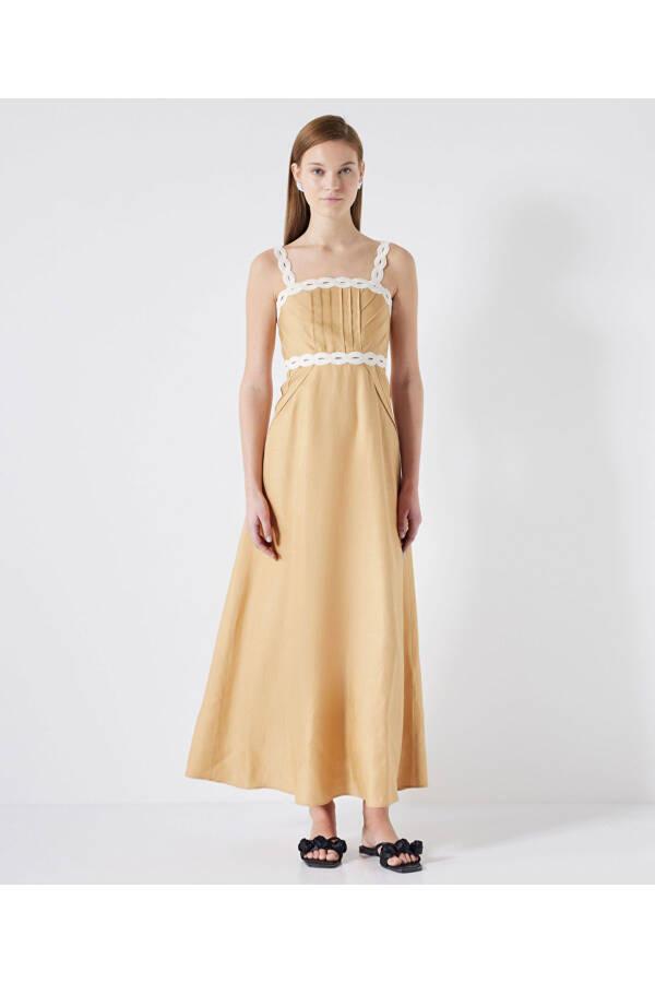 Contrast detail dress - 1
