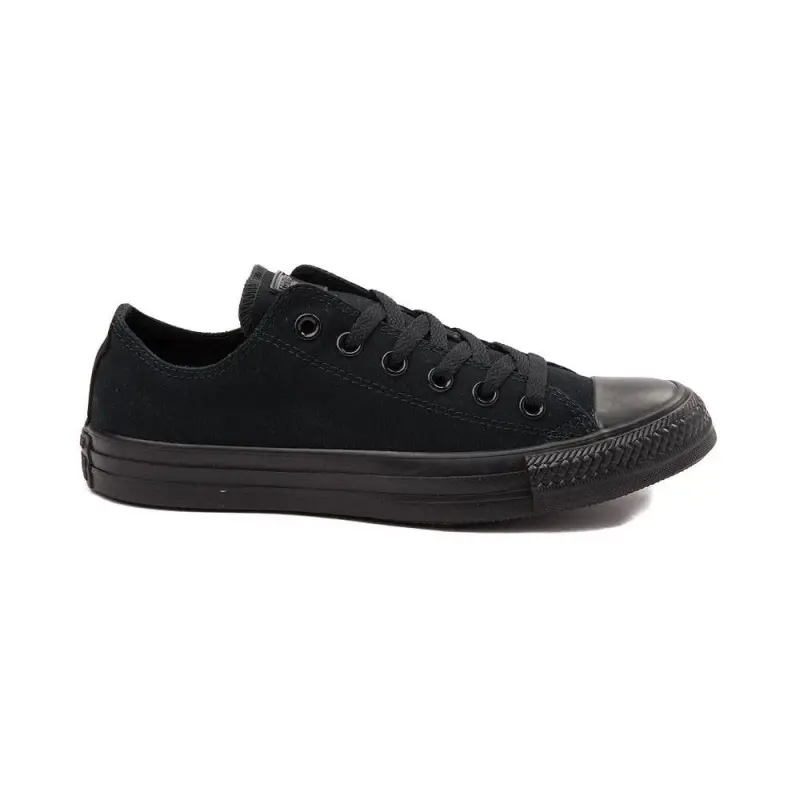 CONVERSE All Star Black Mono Low Top Chuck Taylor Erkaklar Ayollar Poyabzal Krossovkasi - 2