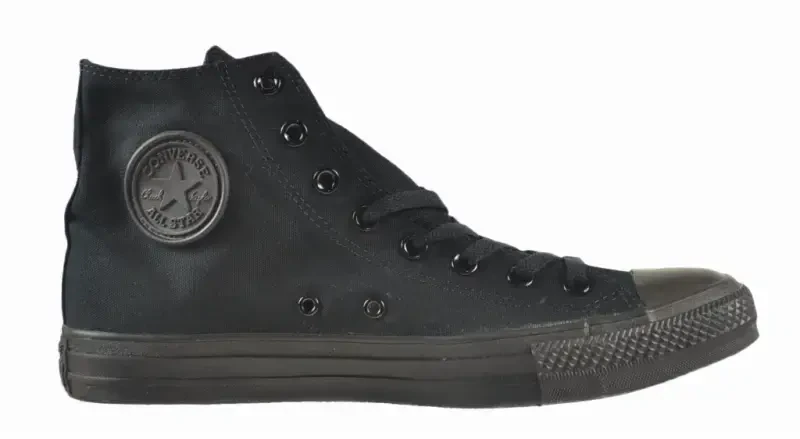 Converse All Star Chuck Taylor baland qora Monochrome Canvas erkaklar va ayollar uchun poyabzal M3310 - CONVERSE