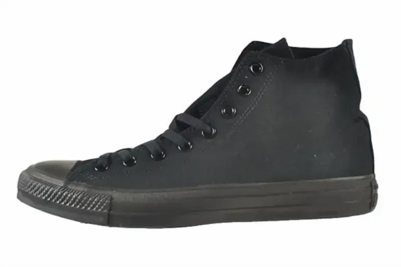 Converse All Star Chuck Taylor Hi Top Black Monochrome Canvas Men's Women's Shoes M3310 - 4