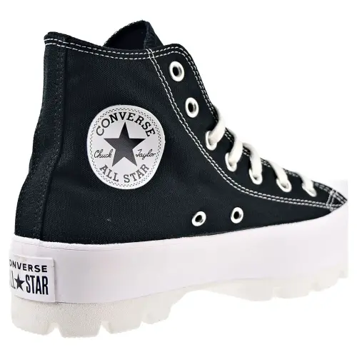 Converse ayollarining Hi-Top krossovkalari SneakerBlack White Black7.5- - CONVERSE (1)