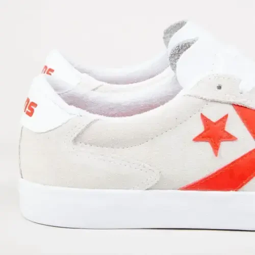 Converse Checkpoint Pro OX Unisex White and Red Low Top Sneakers 5.5 M/7 W - 3