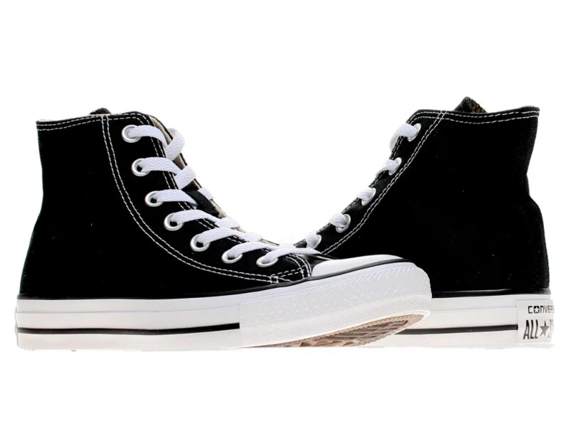 Converse Chuck Taylor All Star Canvas Adult High-Top Sneakers Color: Black White Size: M4W6- - CONVERSE