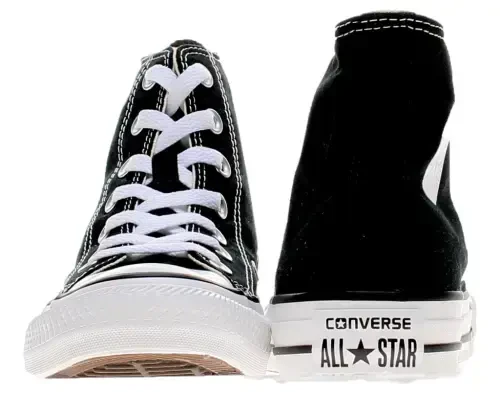 Converse Chuck Taylor All Star Canvas Adult High-Top Sneakers Color: Black White Size: M4W6- - 6
