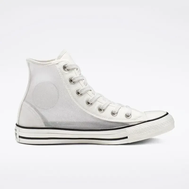 Converse Chuck Taylor All Star Ladies See Thru White High Sneakers 6.5 - 1