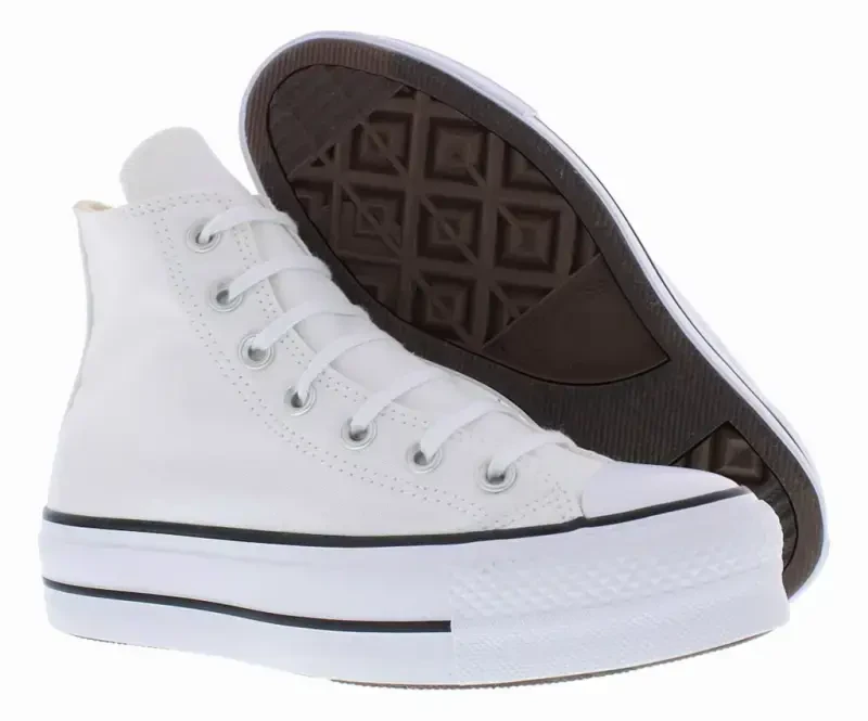 Converse Chuck Taylor All Star Lift ayollar platforma oyoq kiyimlari Rangi: Oq-qora Hajmi: 10 - 4