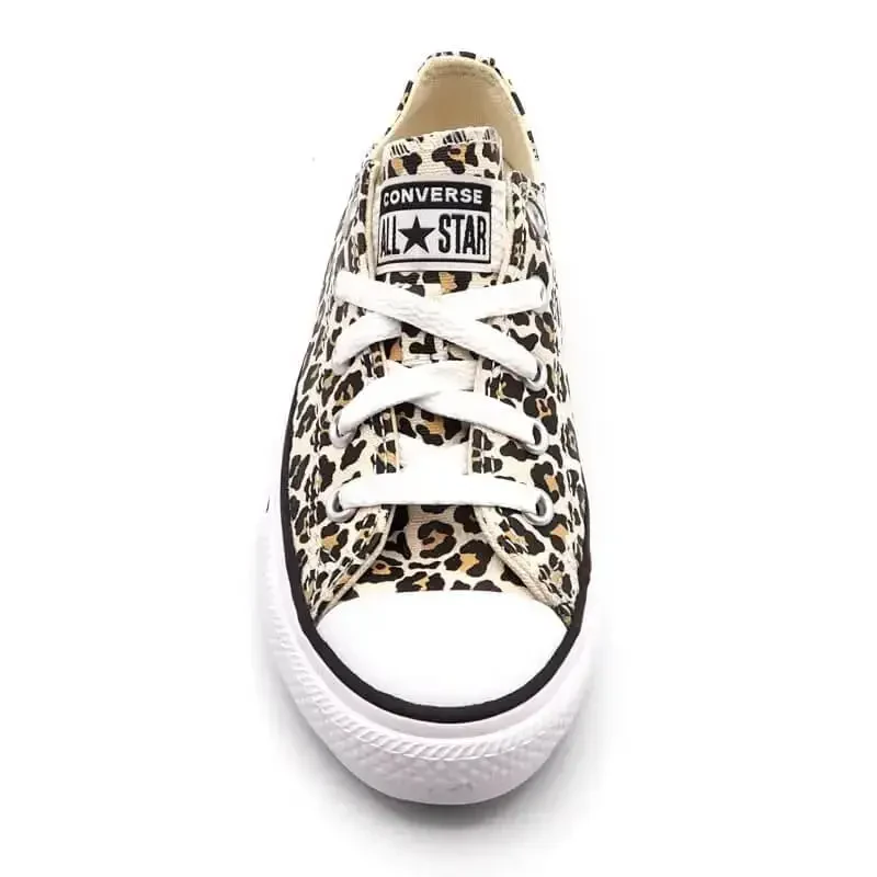Converse Chuck Taylor All Star OX Kids' Leopard Low Top Krossovkalar 12.5 - 3