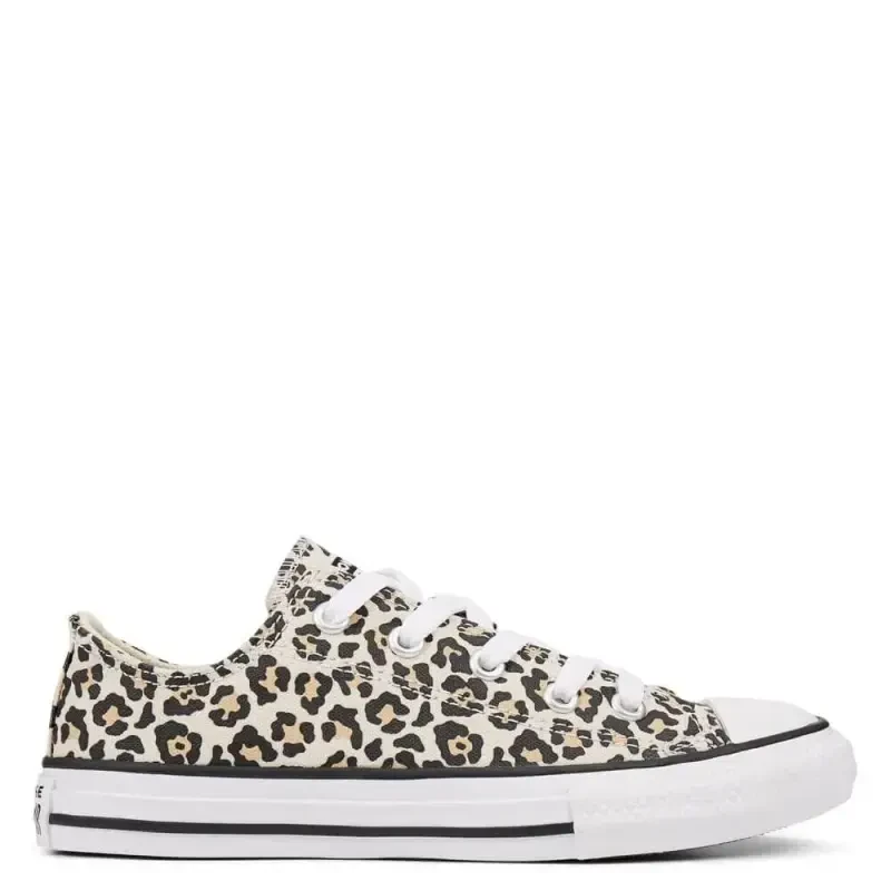 Converse Chuck Taylor All Star OX Kids' Leopard Low Top Sneakers 12.5 - 1