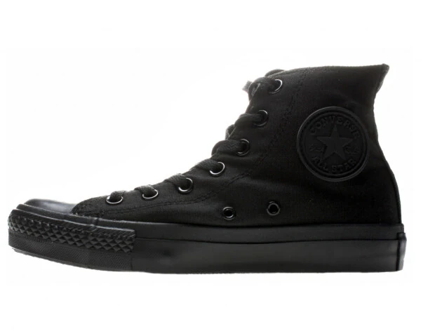 Converse Chuck Taylor All Star Canvas Adult High-Top Sneakers Color: Black Black Size: M7W9- - 3