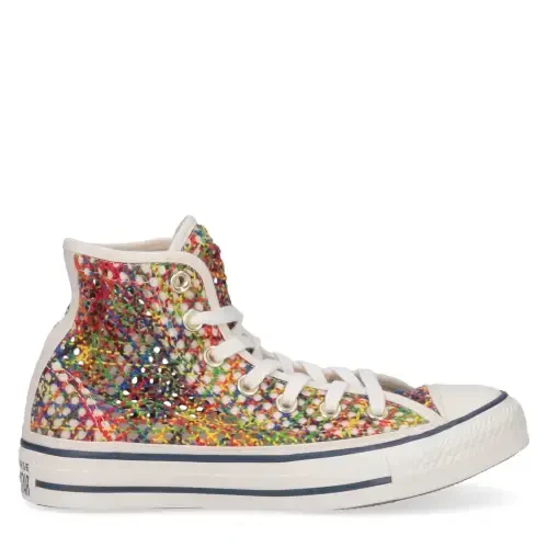 Converse Chuck Taylor All Star Women's Multicolor Canvas Knit Sneakers 8 - 1