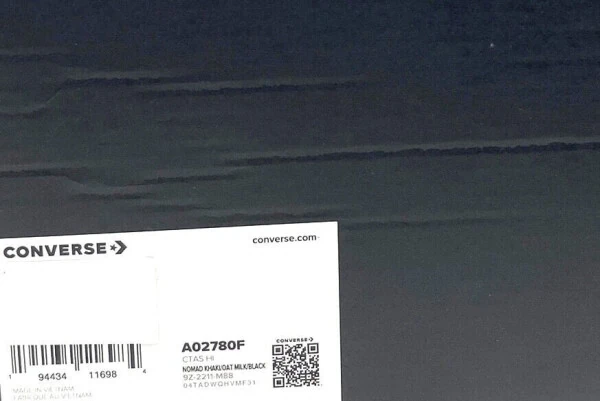 Converse Ctas Hi A02780F Erkaklar uchun Nomad Khaki Oat Milk Canvas Sneaker Shoes FL2026 (7.5) - 4